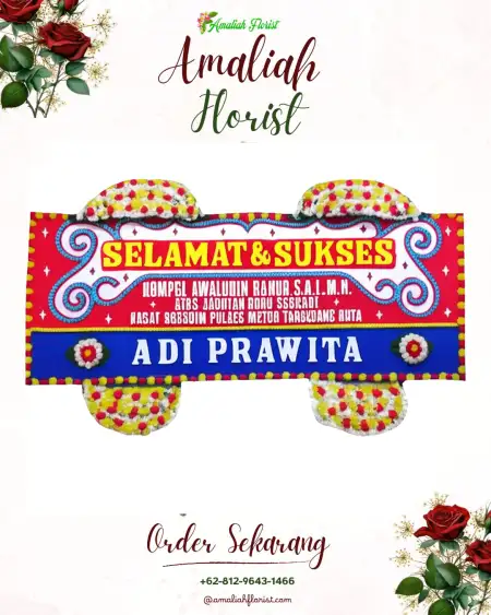 Papan Bunga Ucapan Selamat Pangkal